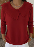 Sabrina – Damski Świąteczny Sweter z Klapą