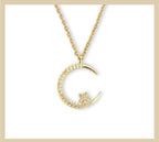 Hylena – Lśniący naszyjnik z księżycem i gwiazdą
