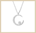 Hylena – Lśniący naszyjnik z księżycem i gwiazdą