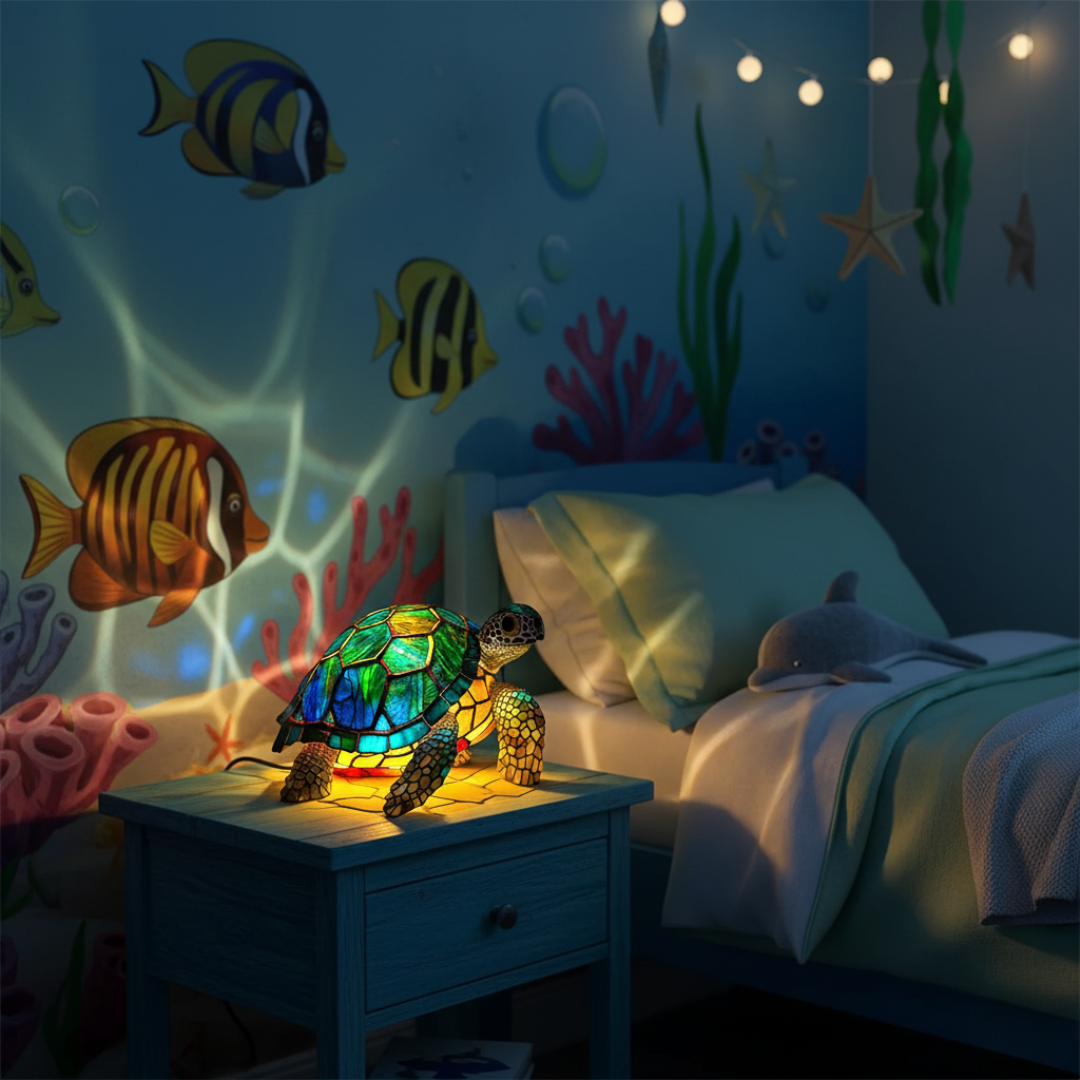 Lampa „Molokai” z motywem żółwia