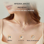 Hylena – Lśniący naszyjnik z księżycem i gwiazdą